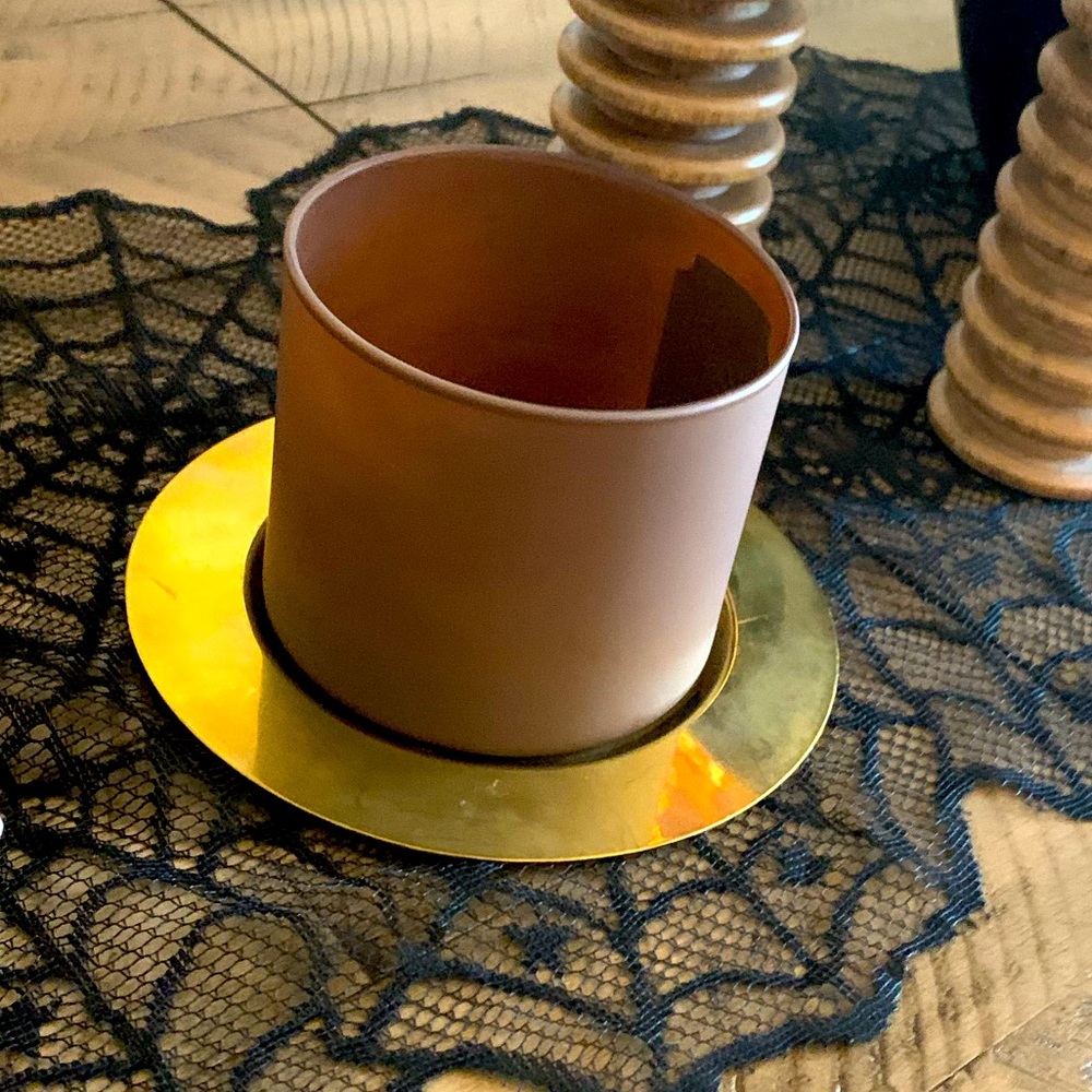 Vintage Dept 56 brass plate